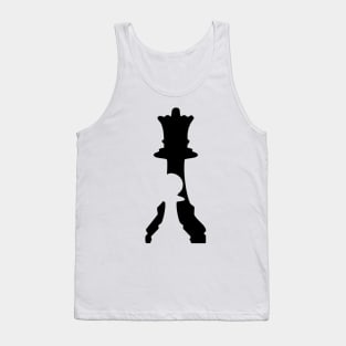 Chess - Queen and Pawn meets in negative spaces Tank Top